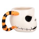 Nightmare before Christmas - Jack Skellington mit gestreiftem Henkel 3D Tasse