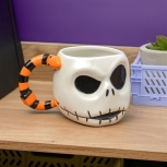 Nightmare before Christmas - Jack Skellington mit gestreiftem Henkel 3D Tasse