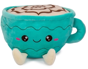 Kaffeetasse mit Schaum grün Plüsch 20cm