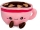 Kaffeetasse mit Schaum rosa Plüsch 20cm