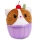 Kawaii Katze im Eisbecher braun, weiß Plüsch 25cm