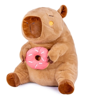 Capybara mit Donut Plüsch 40cm