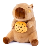 Capybara mit Keks Plüsch 80cm