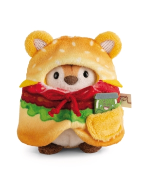 Nici, Tiggy Tiger mit Gurkenglas und Hamburgerkostüm in Geschenkbox 10cm