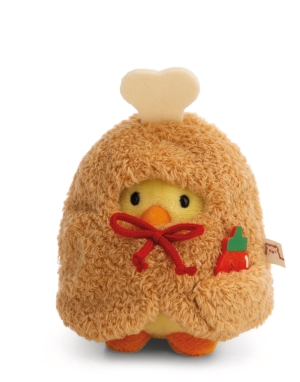 Nici, Tschieps Küken mit Chilisoße und Hähnchenkeulekostüm in Geschenkbox 10cm