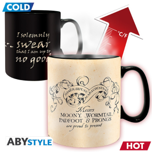 Harry Potter - Karte des Rumtreibers thermoeffekt Tasse