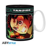 Demon Slayer - Tanjiro schwarz, grün Tasse