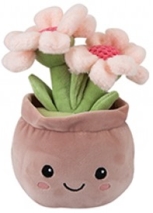 Gänseblümchen im rosa Topf Plüsch 30cm