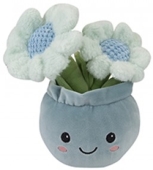 Gänseblümchen im blauen Topf Plüsch 30cm