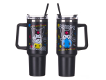 Hello Kitty - Kuromi Thermobecher mit Strohhalm