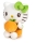 Hello Kitty - Hello Kitty mit Orange Plüsch 20cm
