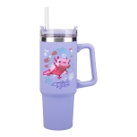 Minecraft - Axolotl Thermobecher mit Strohhalm