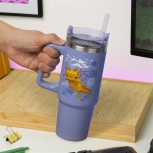 Minecraft - Axolotl Thermobecher mit Strohhalm