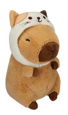 Capybara mit Katzenhut Plüsch 20cm