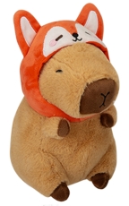 Capybara mit Fuchshut Plüsch 20cm