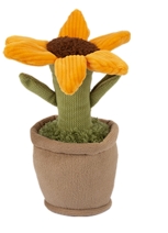 Sonnenblume im braunen Topf Plüsch 15cm