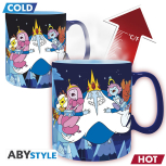 Adventure Time - Finn & Eiskönig thermoeffekt Tasse