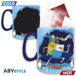 Adventure Time - Finn & Eiskönig thermoeffekt Tasse