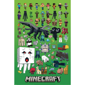 Minecraft - Charaktere Montage Maxi Poster