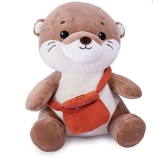 Otter mit Tasche Plüsch 25cm
