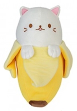 Bananya weiße Katze Plüsch 30cm