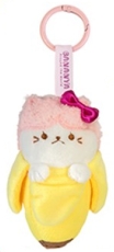 Bananyako weiße Katze mit pinker Schleife...