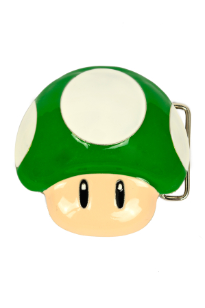 Nintendo, Green 3D Mushroom Buckle inkl. Gürtel