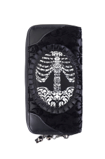 Banned, Ivy Black Ribcage Lace Wallet