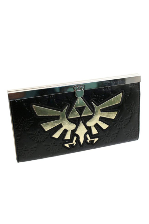 Nintendo, Black Zelda Golden Logo Girl Wallet