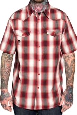 Sullen, Spade Button Up Shirt [Red|White]