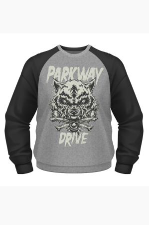 Parkway Drive, Wolf & Bones Crewneck XL